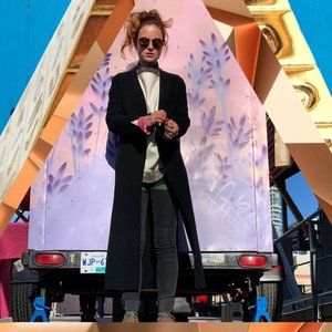 Acne Studios Yana Oil (inside out) + Acne Studios Wool + Cashmere blend Overcoat